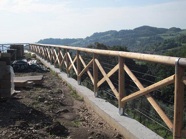 Staccionata a croce di S.Andrea
