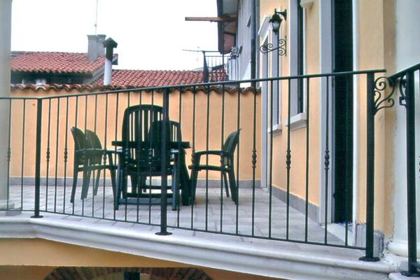 Balaustra in ferro battuto